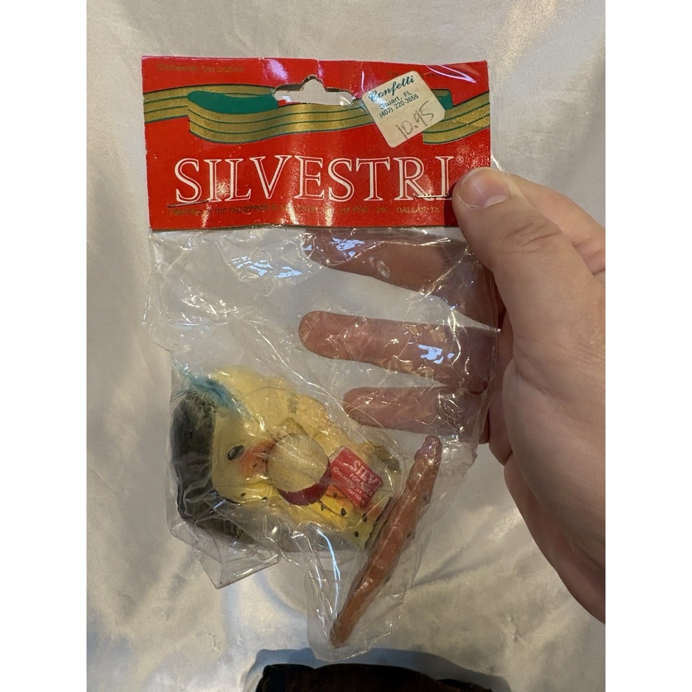 Vintage Silvestri Hand Painted Fish on Line  Christmas Ornament NOS in package